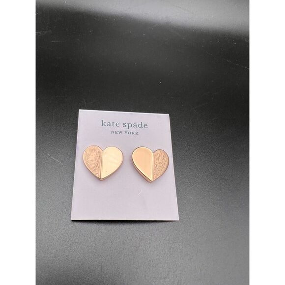 Kate Spade Heritage Spade Rose Gold Earrings - Picture 2 of 4